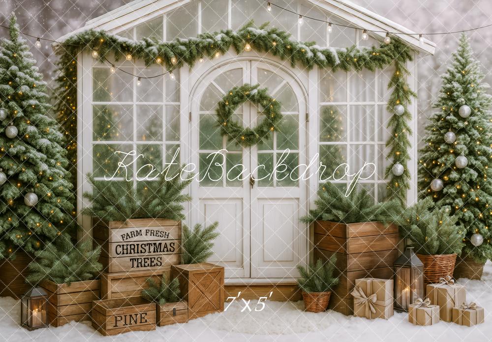 Kate Christmas Greenhouse Backdrop Designed by Patty Roberts