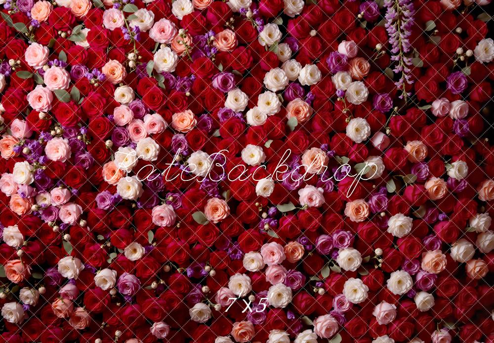 15% OFF Kate Red Pink Rose Wall Backdrop Designed by Mini MakeBelieve - Kate Backdrop AU