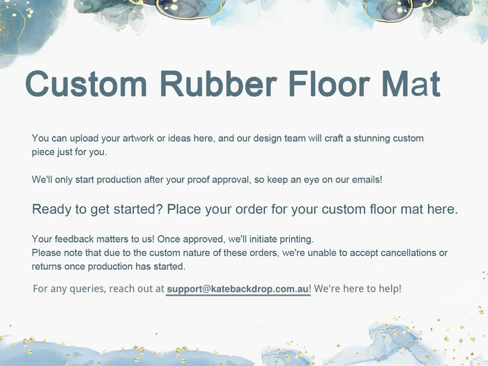 Kate Custom Rubber Floor Mat Floor drop for Photography - katebackdrop AU