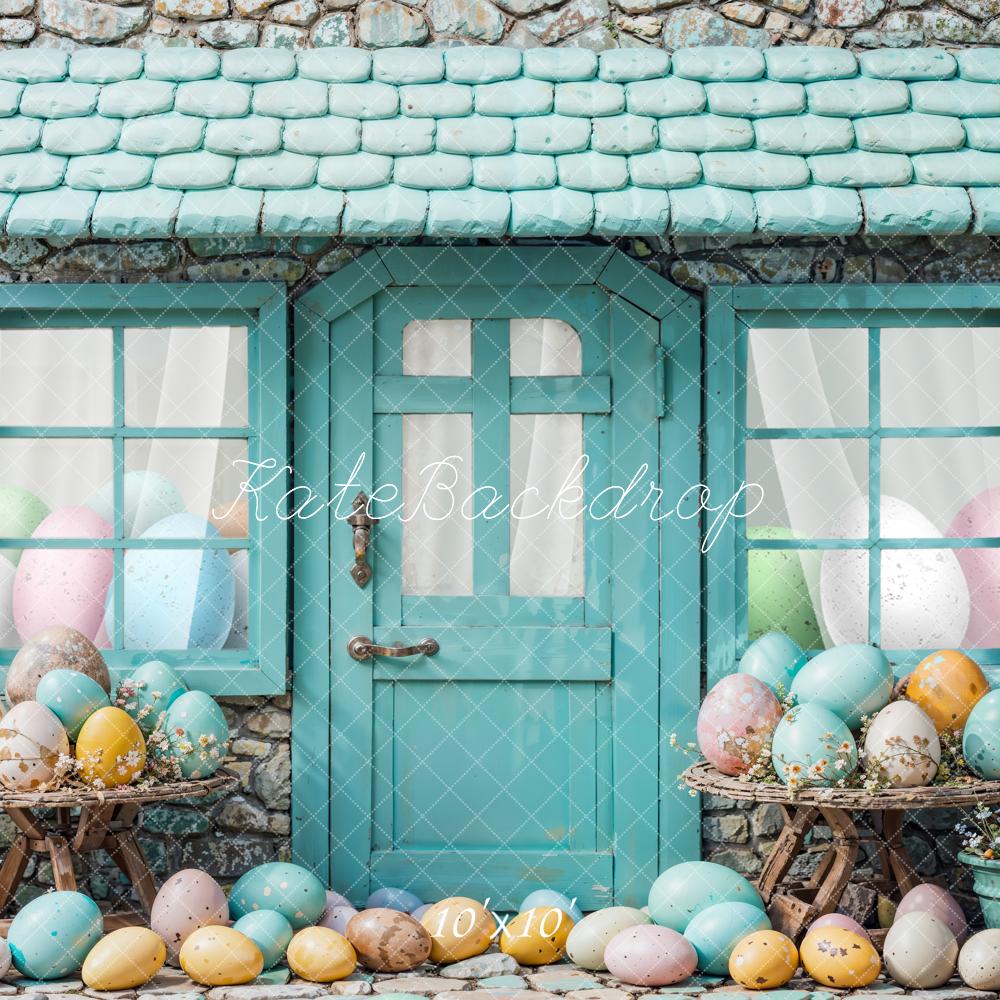 Kate Easter Eggs Stone House Backdrop Designed by Emetselch