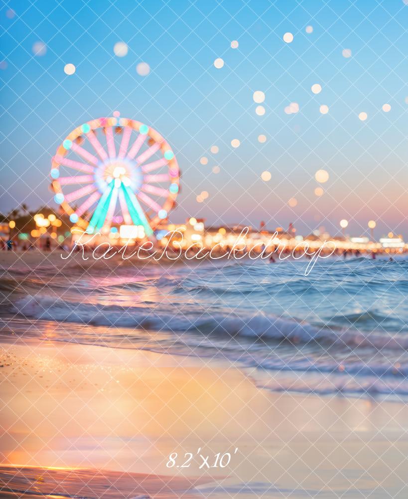 Kate Ferris Wheel Beach Bokeh Backdrop Designed by Chain