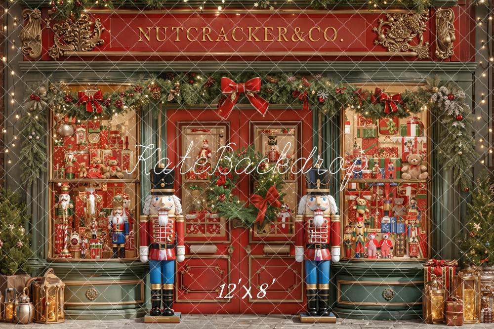 Kate Christmas Nutcracker Toy Shop Backdrop Designed by Emetselch