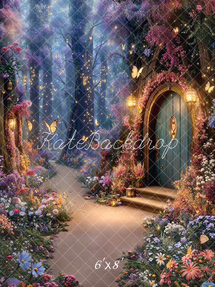 Kate Fairy Fantasy Forest Flowers Backdrop Designed by Chain