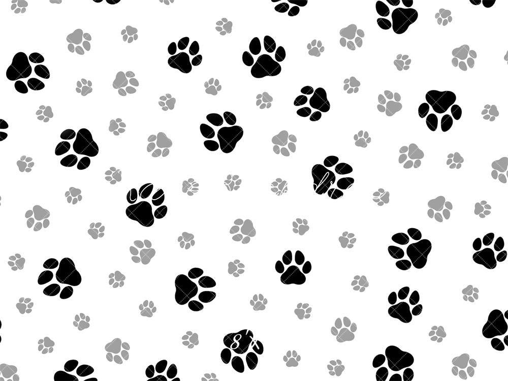 Kate Animal Paw Prints Pattern Backdrop Designed by Mandy Ringe - Kate Backdrop AU