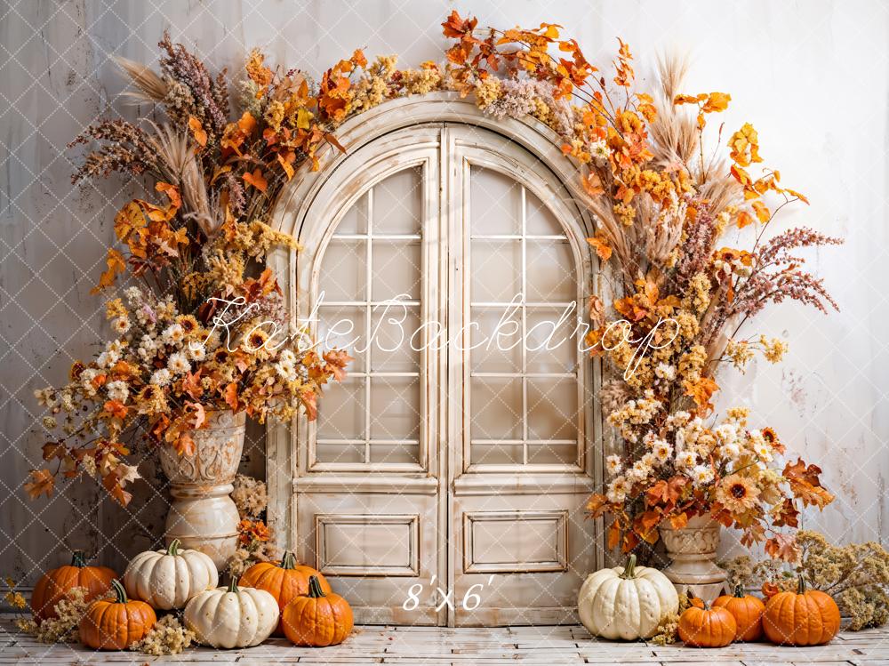 Kate Autumn Pumpkins Arch Backdrop Designed by Emetselch