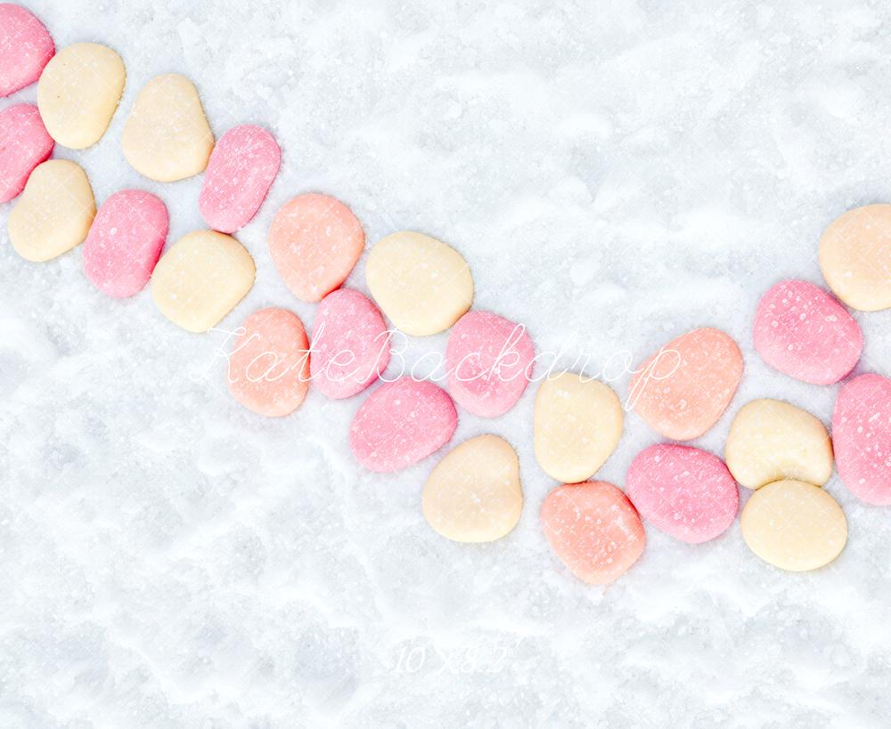 Kate Colorful Pebbles Snow Texture Backdrop Designed by Patty Roberts