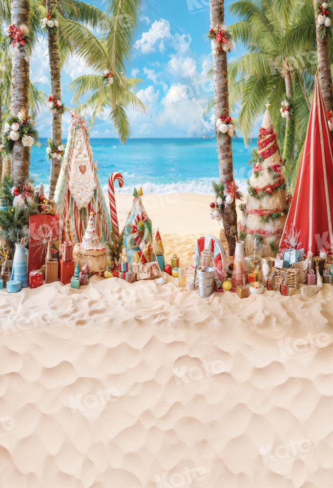 Kate Christmas Beach Decorations Backdrop Designed by GQ - Kate Backdrop AU