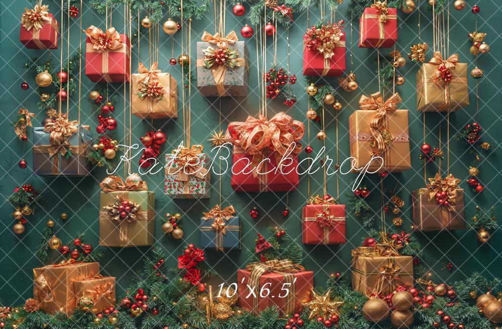 Kate Christmas Presents Fleece Backdrop Designed by Emetselch - Kate Backdrop AU