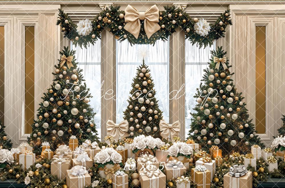 Kate Christmas Tree Presents Backdrop Designed by Mini MakeBelieve