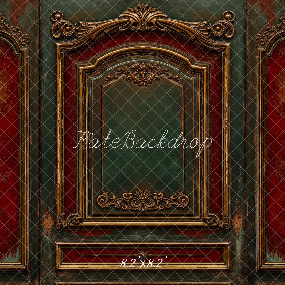 Kate Vintage Wall Gold Details Backdrop Designed by Emetselch - Kate Backdrop AU