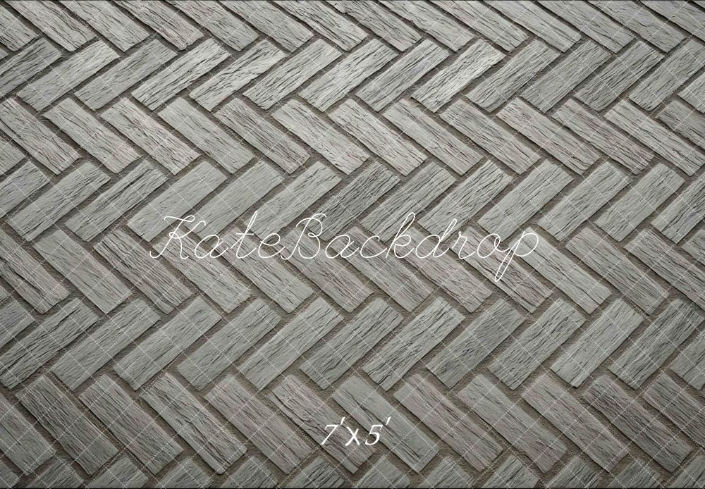 Kate Herringbone Grey Floor Backdrop Designed by Mini MakeBelieve