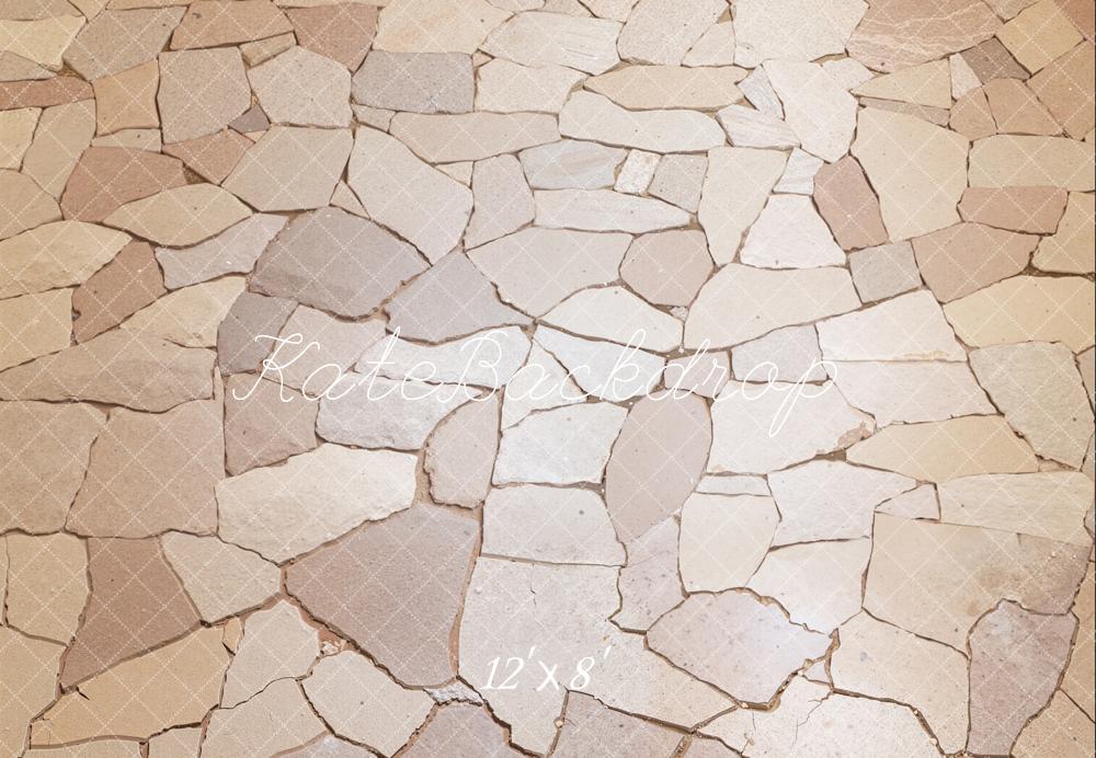Kate Cobblestone Stone Texture Fleece Backdrop Designed by Kate Image