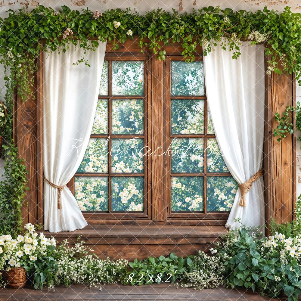 Kate Spring Window Curtain Backdrop Designed by Emetselch