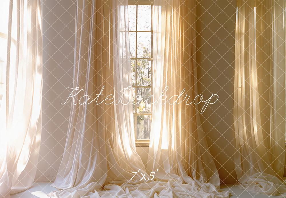 Kate Sunlit Window Curtains Backdrop Designed by Mini MakeBelieve