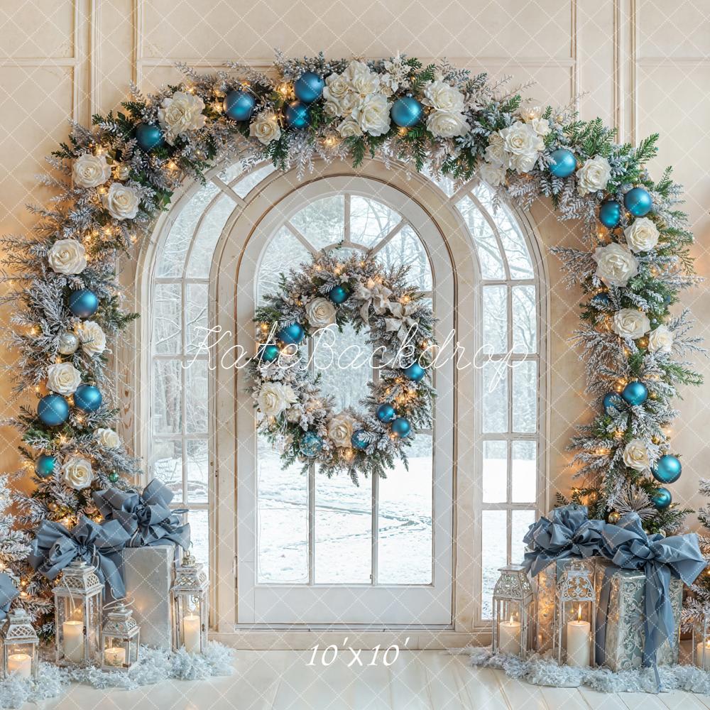 Kate Christmas Arch Trees Backdrop Designed by Emetselch - Kate Backdrop AU
