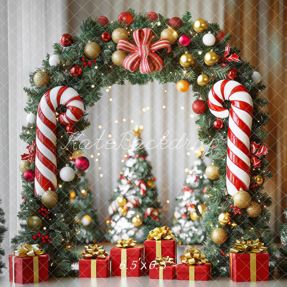 Kate Christmas Candy Arch Gifts Backdrop Designed by Mini MakeBelieve - Kate Backdrop AU
