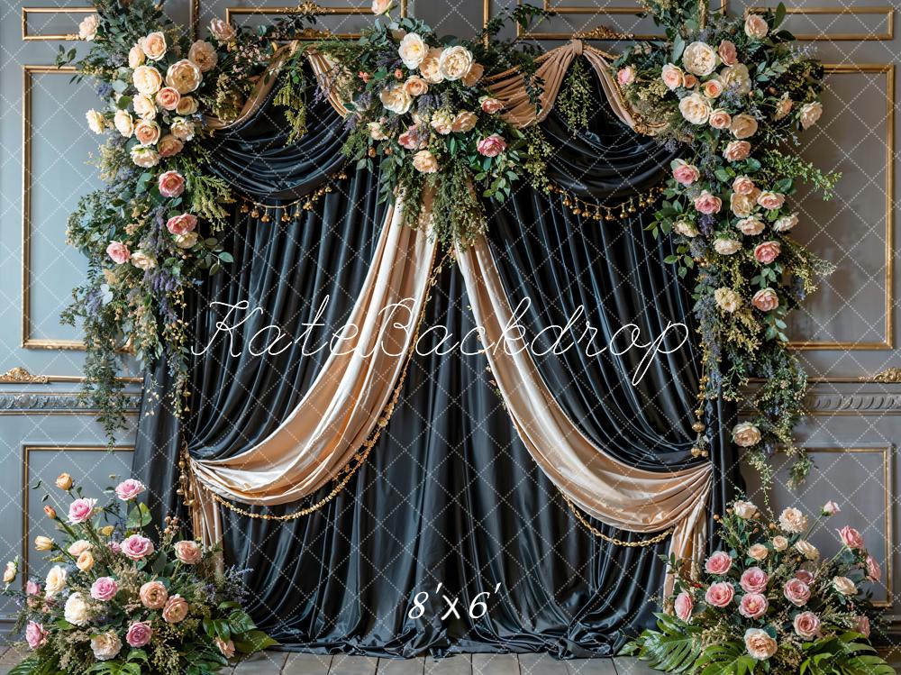 Kate Flower Drapes Backdrop Designed by Emetselch