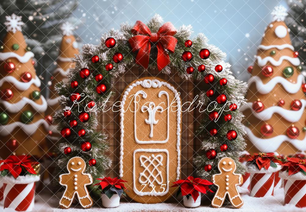 Kate Christmas Gingerbread Arch Trees Backdrop Designed by Mini MakeBelieve - Kate Backdrop AU