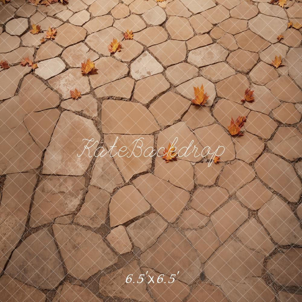 Kate Autumn Leaves Stone Backdrop Designed by Kate Image