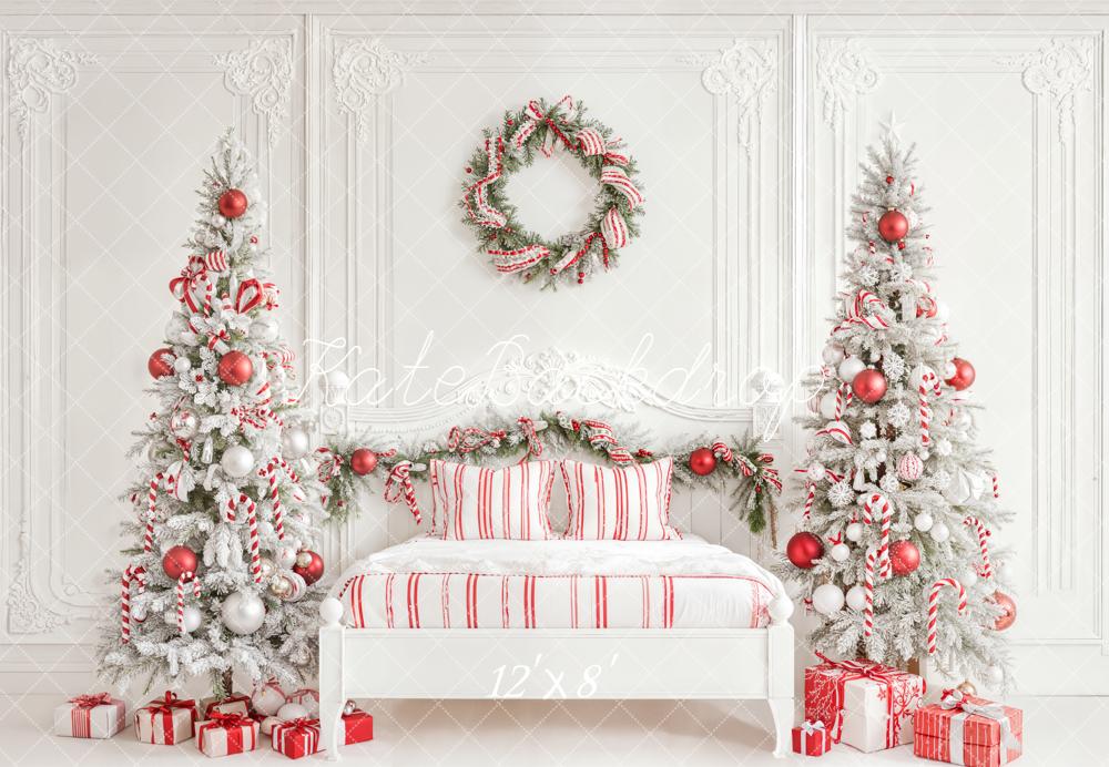 Kate Christmas Trees Bed Fleece Backdrop Designed by Emetselch