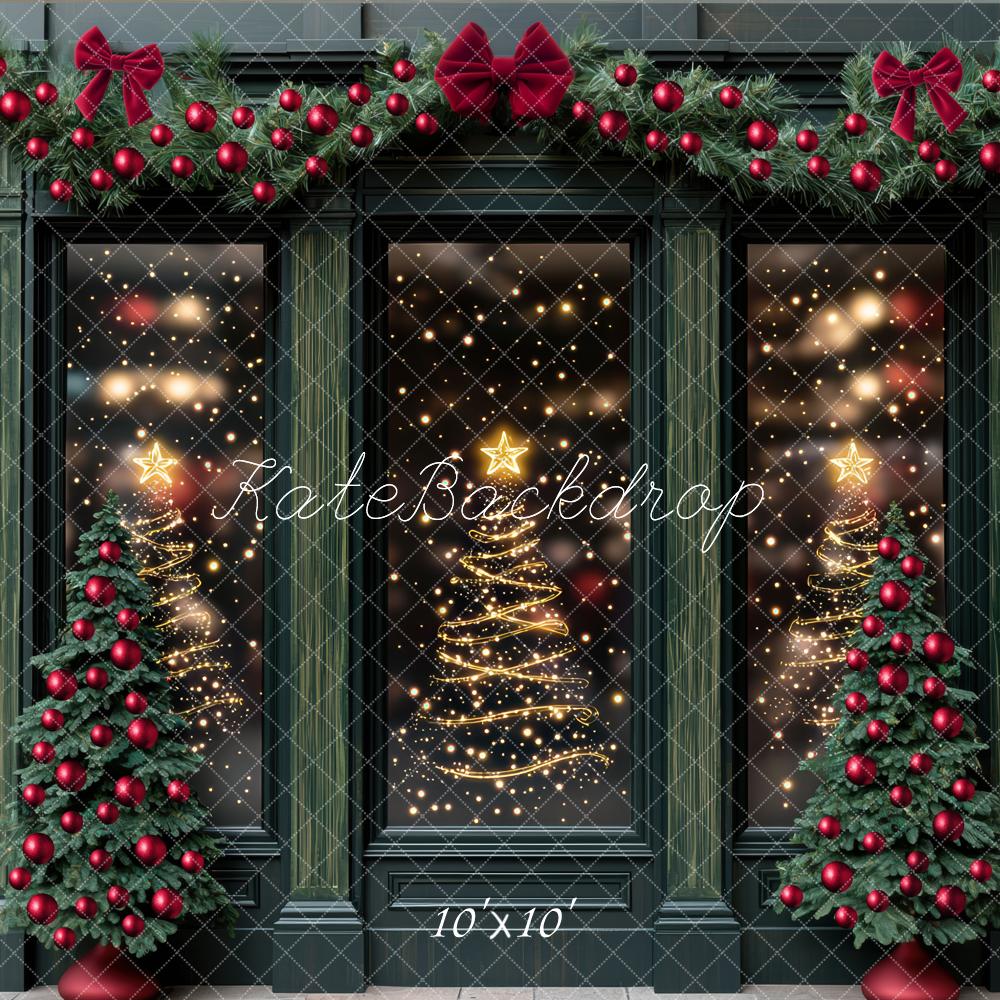 Kate Christmas Window Trees Backdrop Designed by Mini MakeBelieve - Kate Backdrop AU