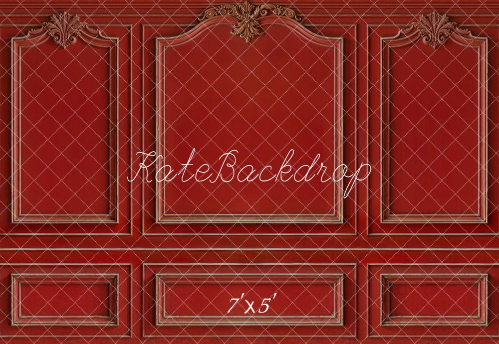 Kate Red Vintage Wall Backdrop Designed by Kate Image - Kate Backdrop AU