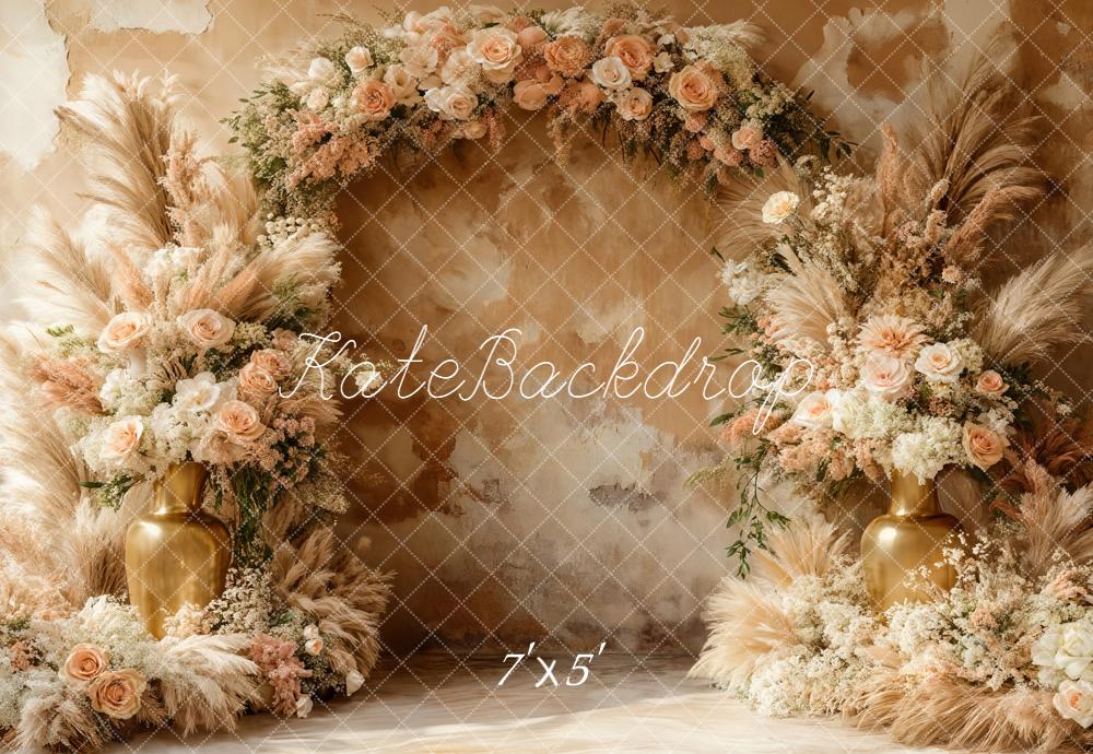 Kate Arch Pampas Grass Backdrop Designed by Emetselch