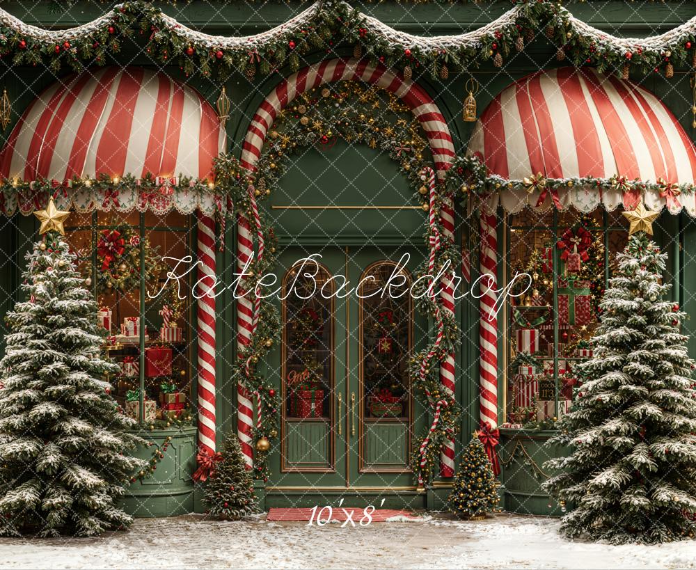 Kate Christmas Shop Fleece Backdrop Designed by Emetselch - Kate Backdrop AU