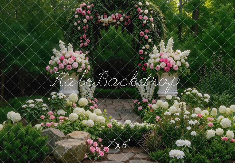Kate Flower Arch Garden Backdrop Designed by Mini MakeBelieve
