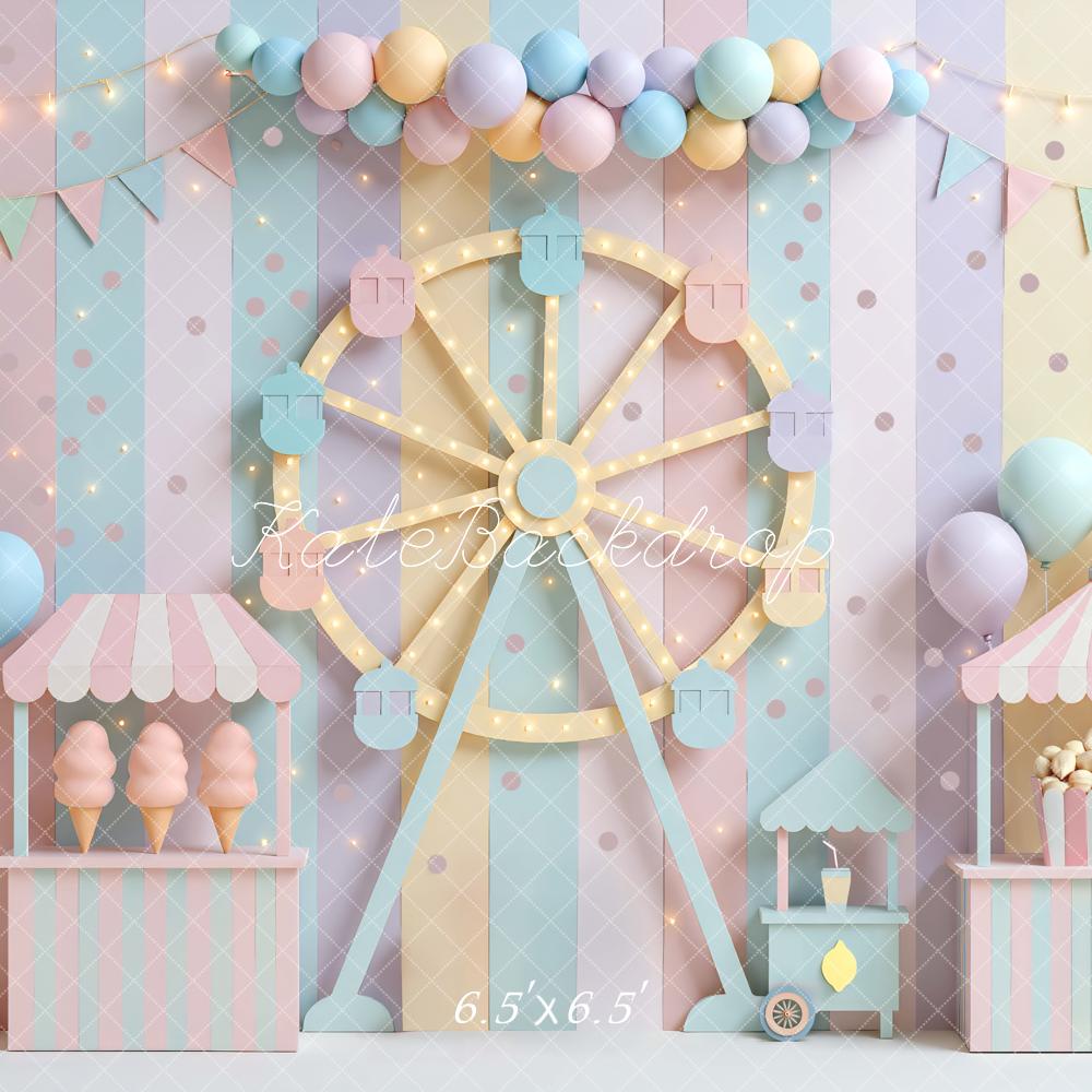 Kate Carnival Ferris Wheel Backdrop Designed by Mini MakeBelieve - Kate Backdrop AU