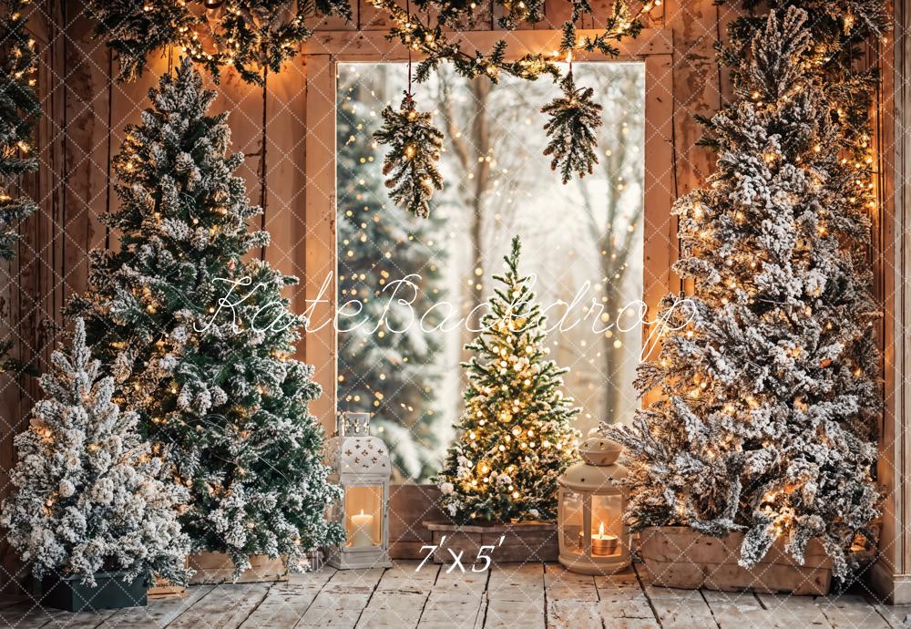 Kate Christmas Trees Bokeh Backdrop Designed by Emetselch - Kate Backdrop AU