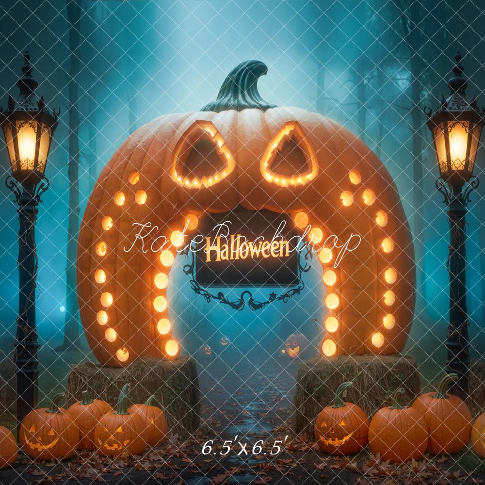 Kate Halloween Giant Pumpkin Gate Backdrop Designed by Chain - Kate Backdrop AU