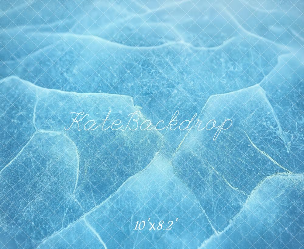Kate Blue Ice Abstract Texture Backdrop Designed by Emetselch