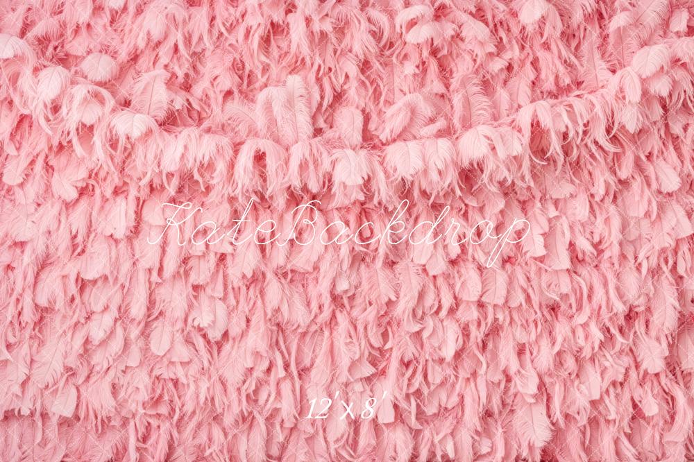 Kate Pink Feather Layers Texture Backdrop Designed by Patty Roberts