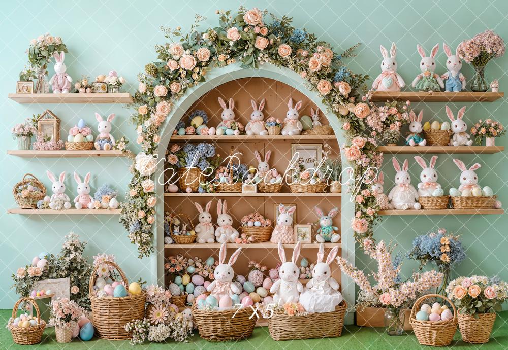 Kate Easter Bunny Eggs Backdrop Designed by Emetselch