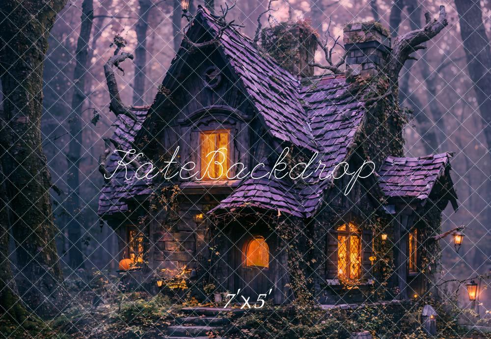 Kate Halloween Forest House Backdrop Designed by Emetselch - Kate Backdrop AU