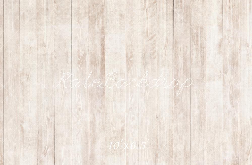 Kate Light Wood Vintage Wall Fleece Backdrop Designed by Emetselch - Kate Backdrop AU