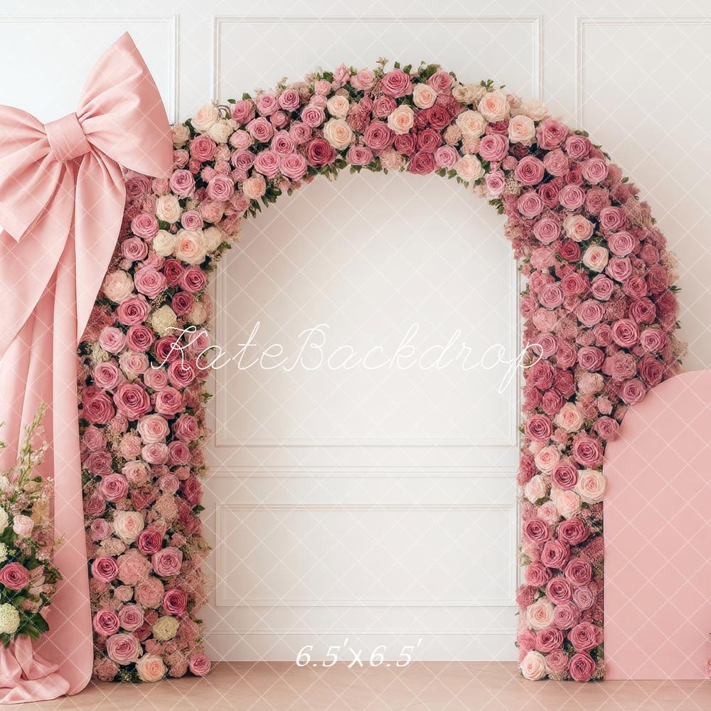 Kate Flower Arch Pink Roses Backdrop Designed by Mini MakeBelieve - Kate Backdrop AU