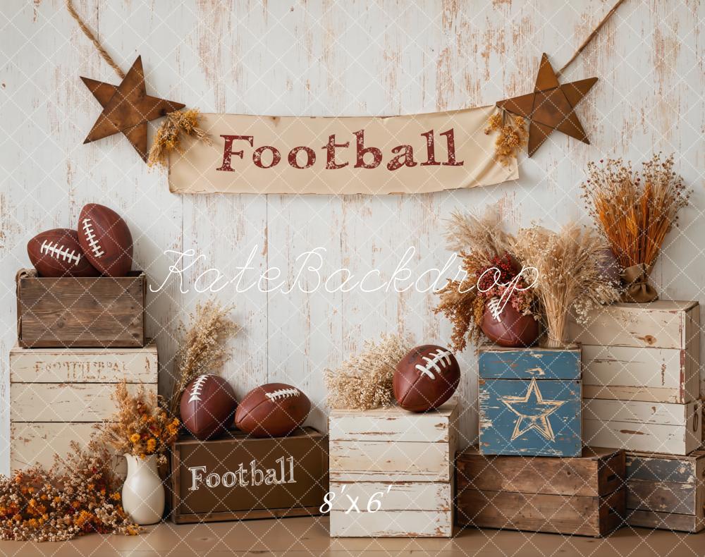 Kate Football Stars Rustic Sport Backdrop Designed by Emetselch