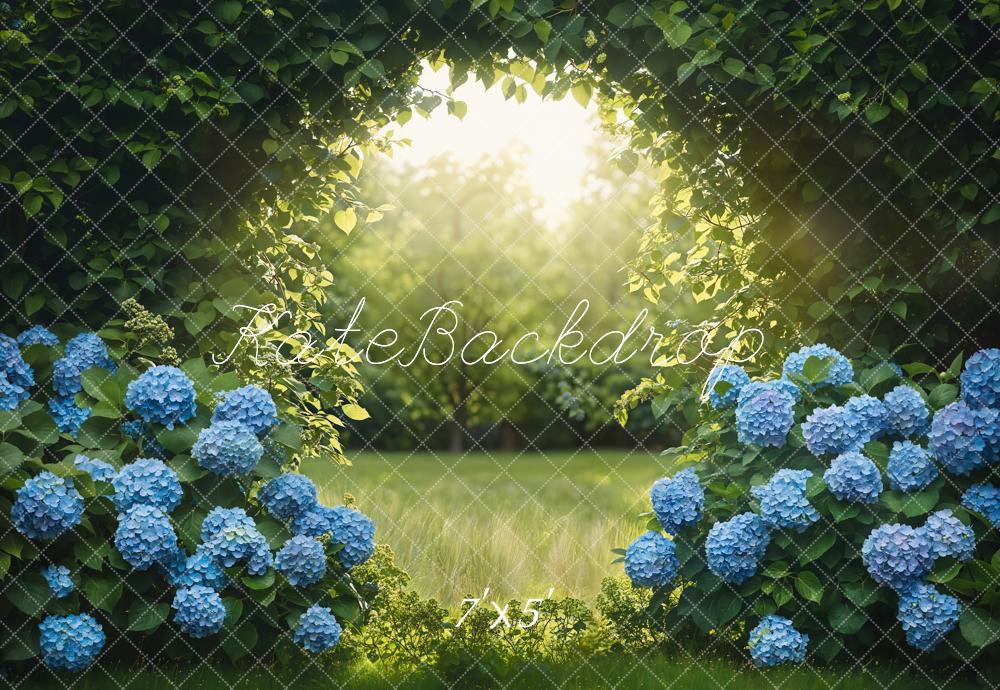 Kate Garden Arch Blue Hydrangeas Backdrop Designed by Chain - Kate Backdrop AU