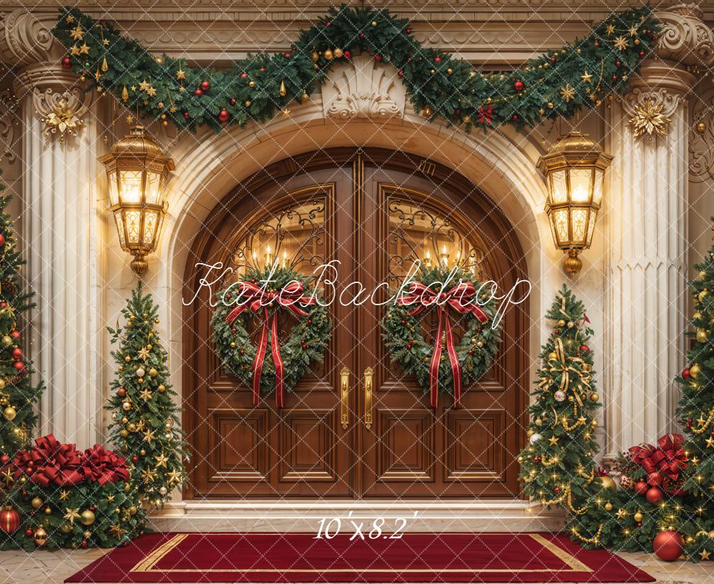 Kate Christmas Door Backdrop Designed by Chain