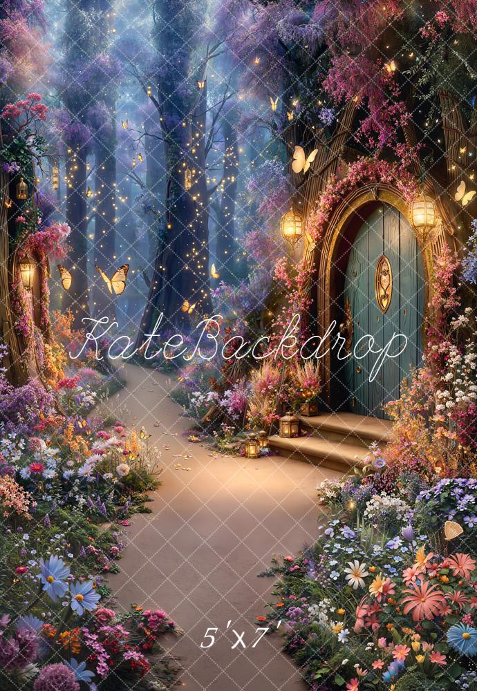 Kate Fairy Fantasy Forest Flowers Backdrop Designed by Chain