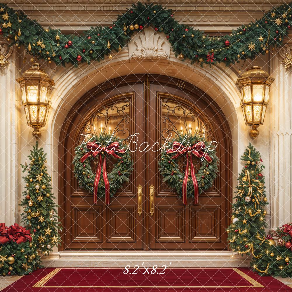 Kate Christmas Door Backdrop Designed by Chain