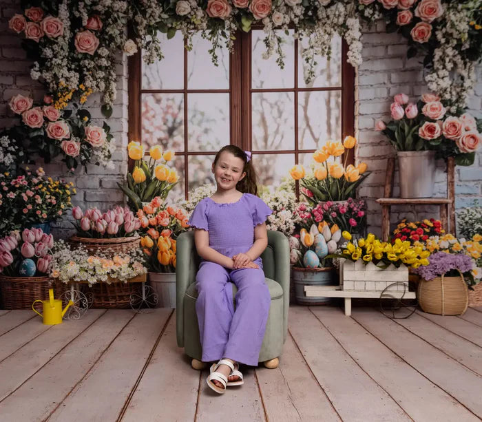 Kate Easter Flower Spring Backdrop Designed by Emetselch