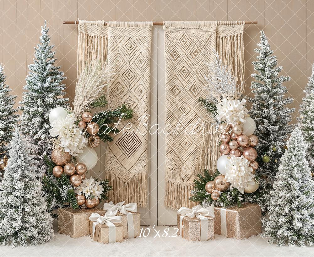 Lightning Deal Kate Boho Christmas Backdrop Designed by Emetselch