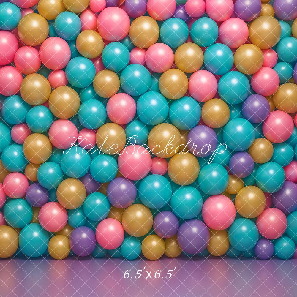 Kate Colourful Ball Wall Backdrop Designed by Ashley Paul