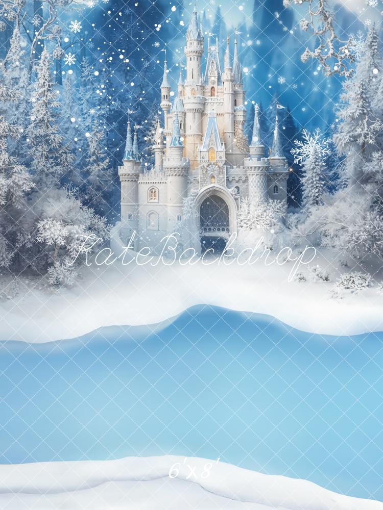 Kate Ice Princess Snowy Castle Backdrop Designed by Emetselch - Kate Backdrop AU