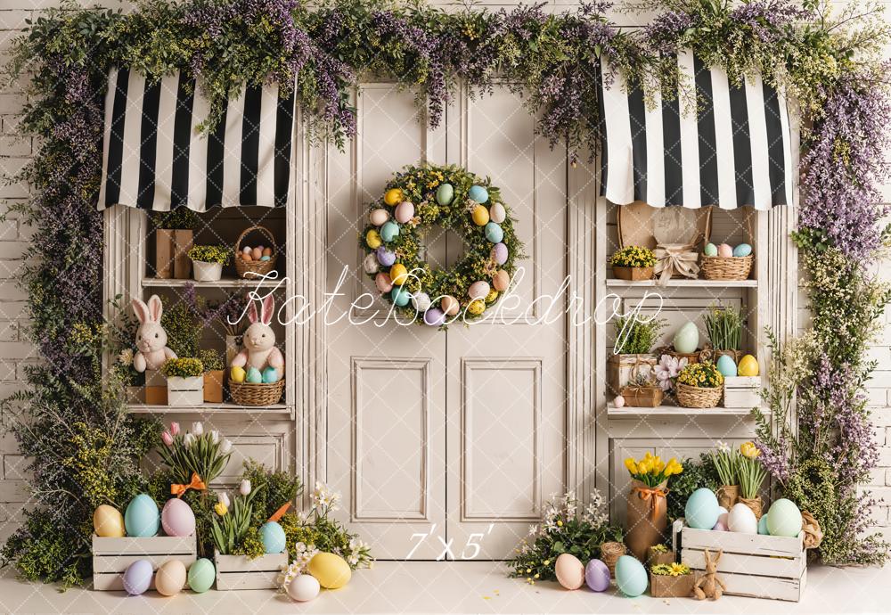 Kate Easter Bunny Eggs Door Backdrop Designed by Emetselch