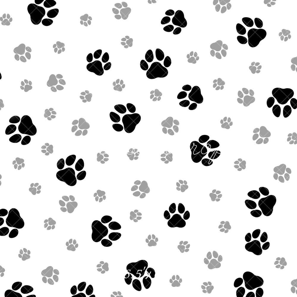 Kate Animal Paw Prints Pattern Backdrop Designed by Mandy Ringe - Kate Backdrop AU