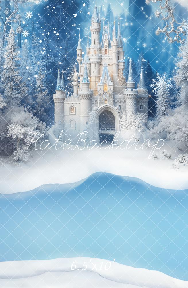 Kate Ice Princess Snowy Castle Backdrop Designed by Emetselch - Kate Backdrop AU